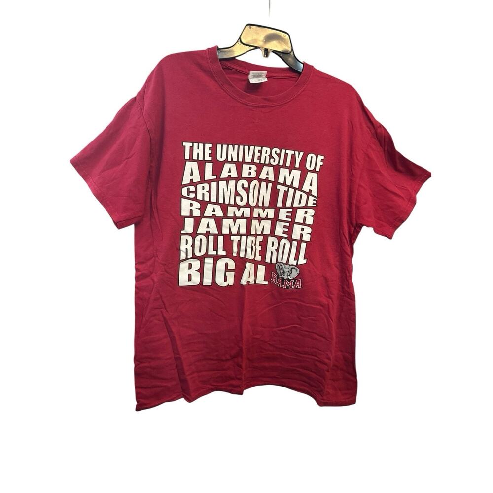 Vintage University Of Alabama Crimson Tide Rammer Jammer Roll Tide Shirt Large